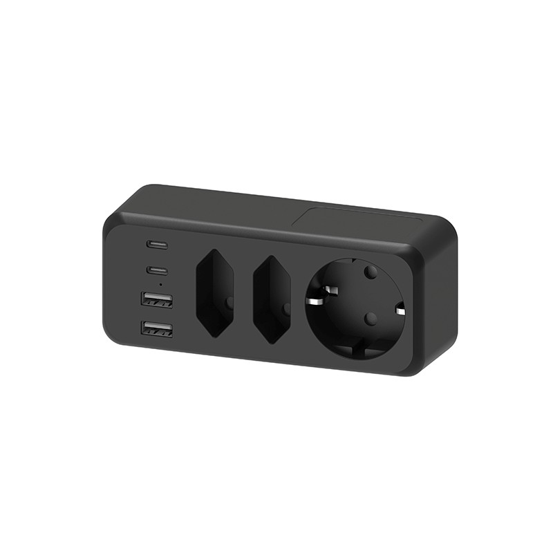 3 Outlets EU Wall Power Strip