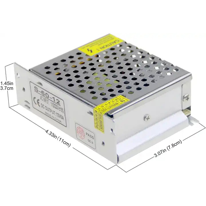 60W Aluminum Switching Power Supply