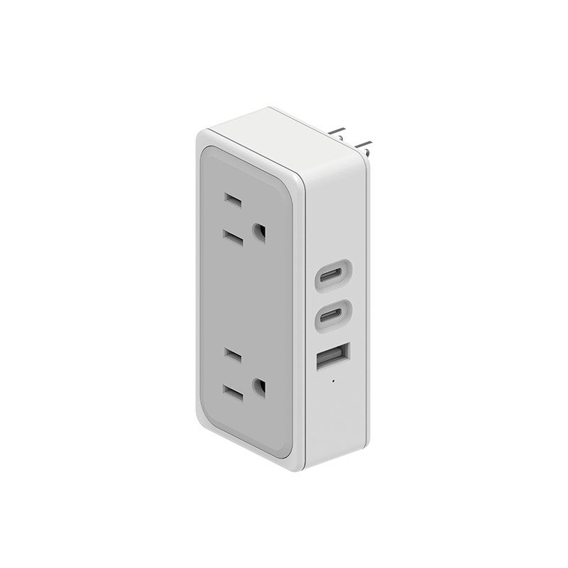 2 Outlets US Wall Power Strip