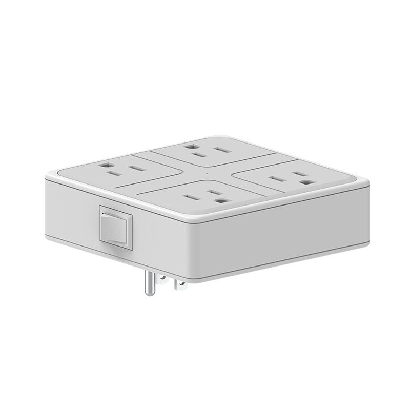 4 Outlets US Wall Power Strip